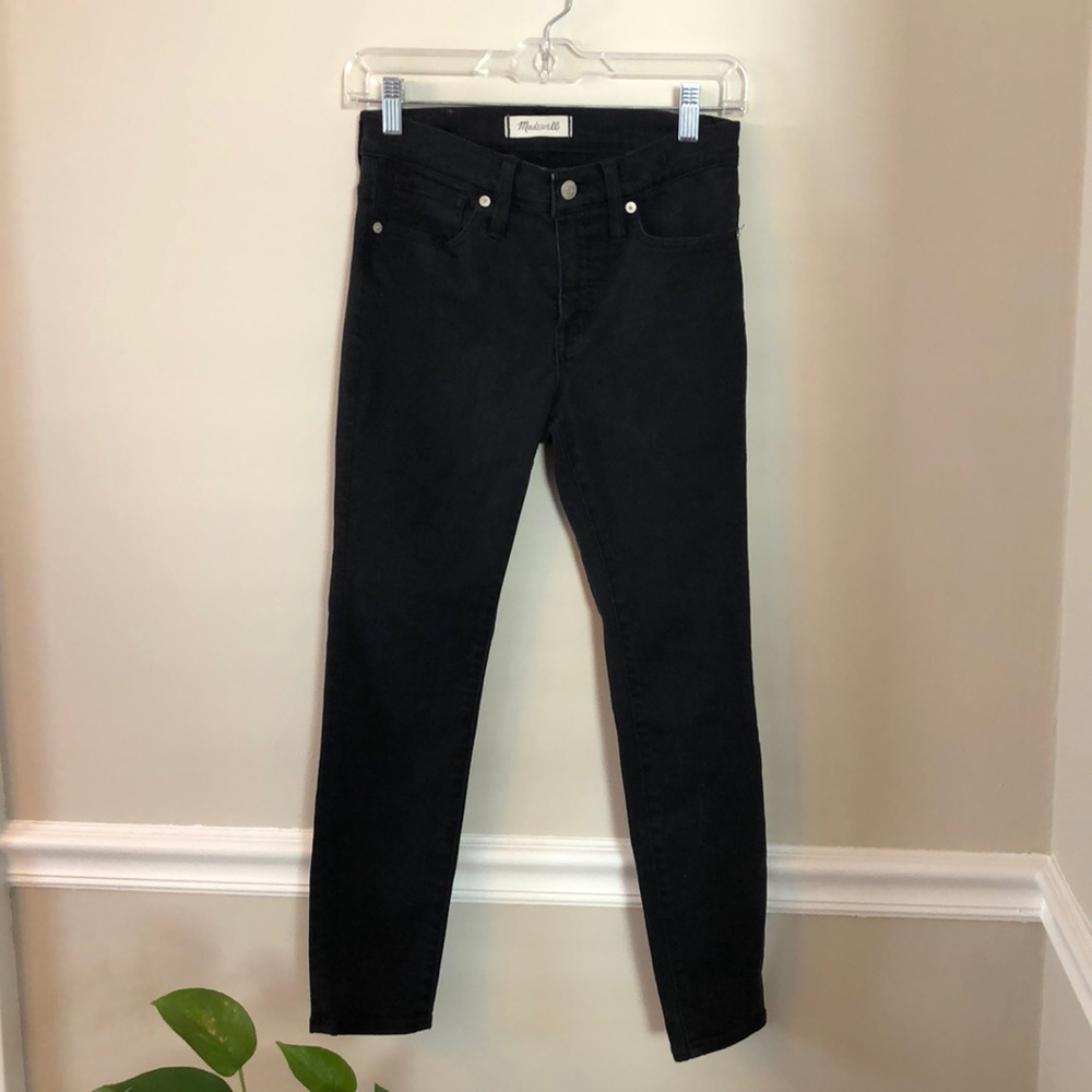 Madewell Women’s Black Jean 9” High Rise Skinny